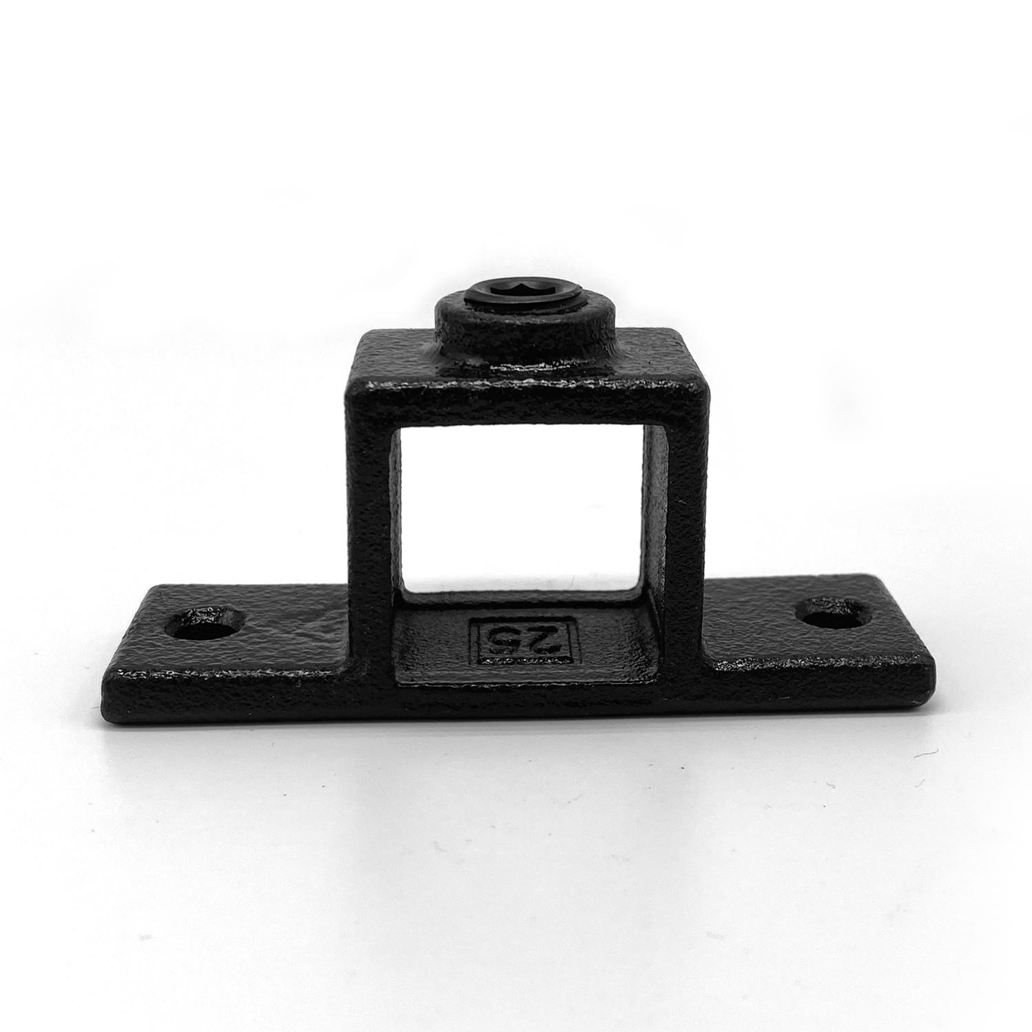 Doos Oogdeel dubbele lip - zwart - vierkant - 25 mm (160 stuks)